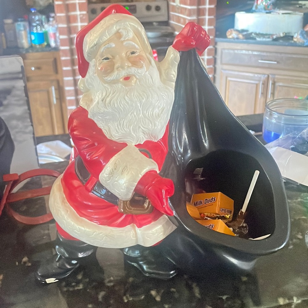 Vintage 80s Byron Mold Santa with Sack